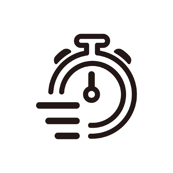 Stopwatch timer (speed, fast, hurry) vector icon illustration