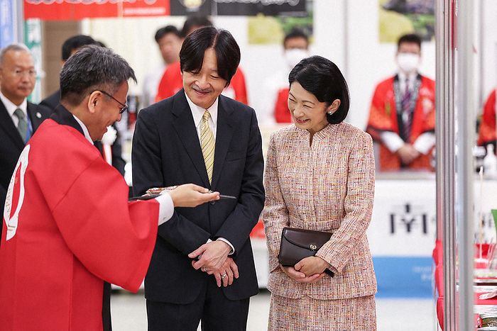 Prince and Princess Akishino visits the 62nd Agriculture, Forestry and Fisheries Festival  Festival of Fruits Prince and Princess Akishino inspect the 62nd Agriculture, Forestry and Fisheries Festival  Festival of Fruits  in Toshima ku, Tokyo, Japan, on November 10, 2023, at 9:27 a.m.  Representative photo 