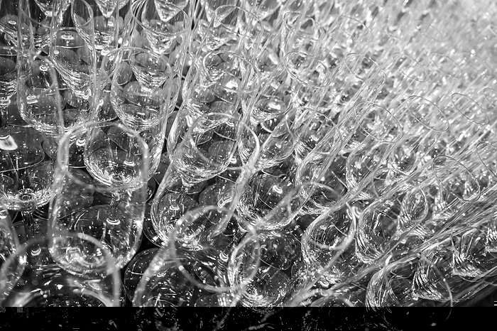 Champagne Glasses in Switzerland, by Mats Silvan