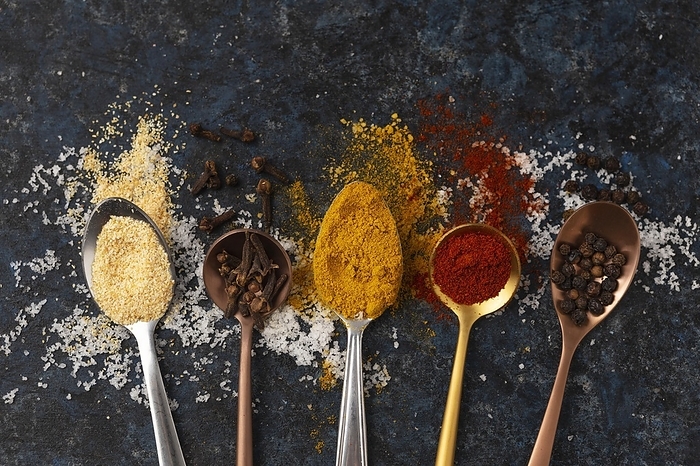 Assortment delicious raw spices. High resolution photo, by Oleksandr Latkun