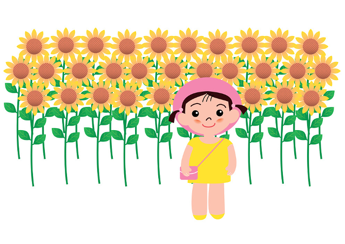 Sunflowers and Girls