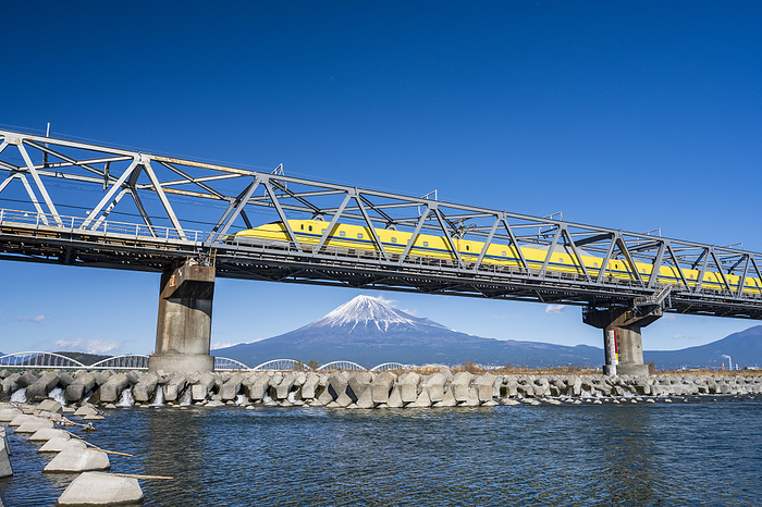 Fuji and Shinkansen Shizuoka Prefecture Fuji City