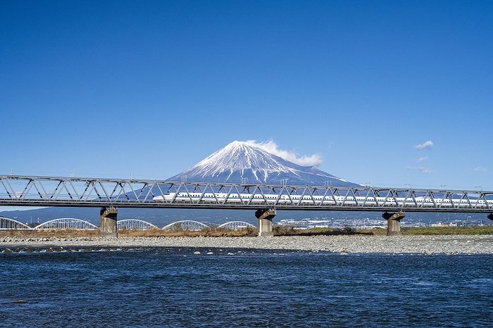 Fuji and Shinkansen Shizuoka Prefecture Fuji City