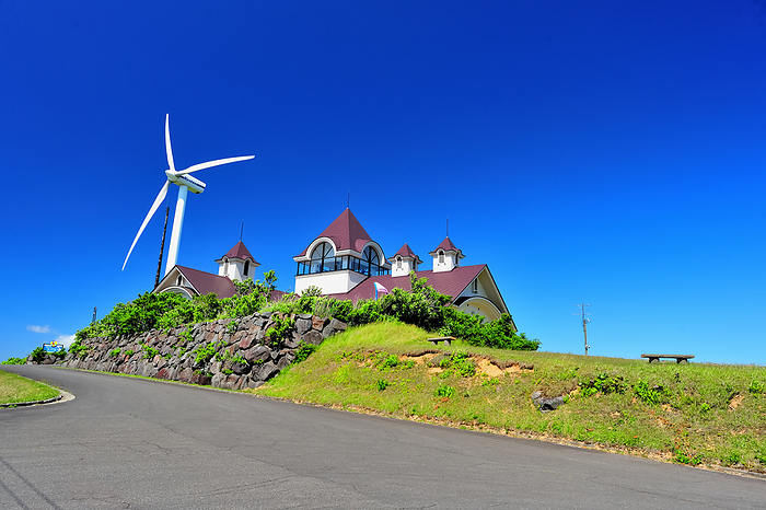 Windmill and Nikaho Plateau Hibariso Akita Prefecture