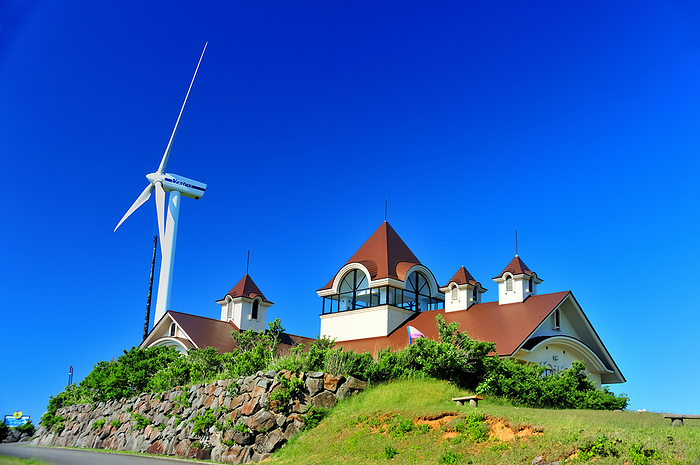 Windmill and Nikaho Plateau Hibariso Akita Prefecture