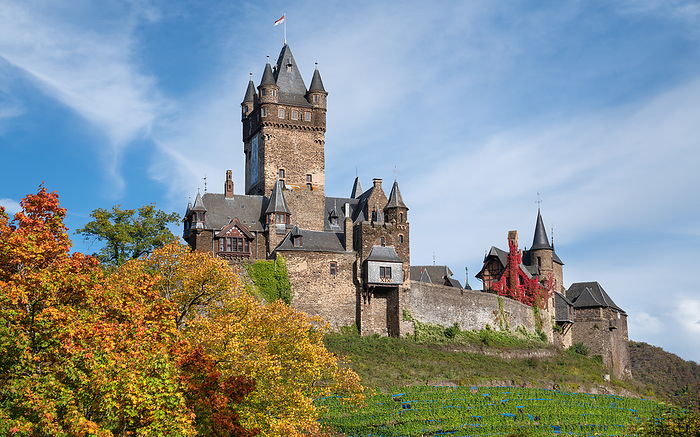 Cochem castle, Moselle, Germany Cochem castle, Moselle, Germany, by Zoonar Alexander Lud