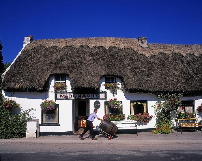 Ireland Mcdonagh s Thatched Bar, Oranmore, Co Galway, Ireland, by The Irish Image Collection   Design Pics