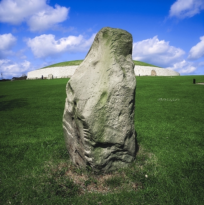Ireland Newgrange,Co Meath,Ireland  Large Rock In Front Of Newgrange, by The Irish Image Collection   Design Pics