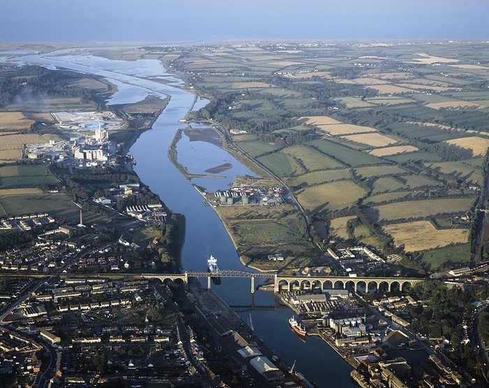 Ireland Drogheda, Co Louth, Ireland  Aerial View Of A Town And Estuary Of The River Boyne, by The Irish Image Collection   Design Pics