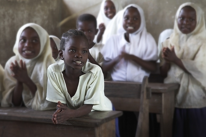 Tanzania Children In Classroom  Zanzibar, Tanzania, by Chris Upton   Design Pics