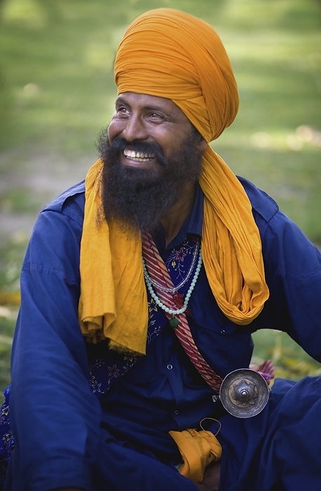 India Man Wearing A Turban  Gurudwara Bangla Sahib, New Delhi, India, by Matt Brandon   Design Pics