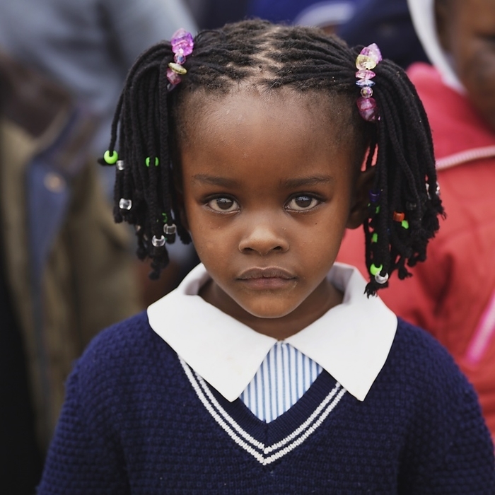 Kenya Young School Girl, Nairobi, Kenya, Africa, by Keith Levit   Design Pics