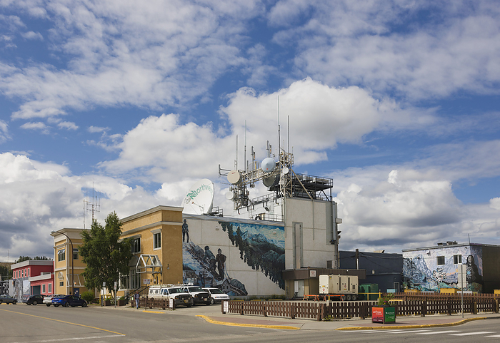 Canada Goldrush Murals On Buildings In Downtown Whitehorse, Yukon Territory, Canada, by Kevin G. Smith   Design Pics