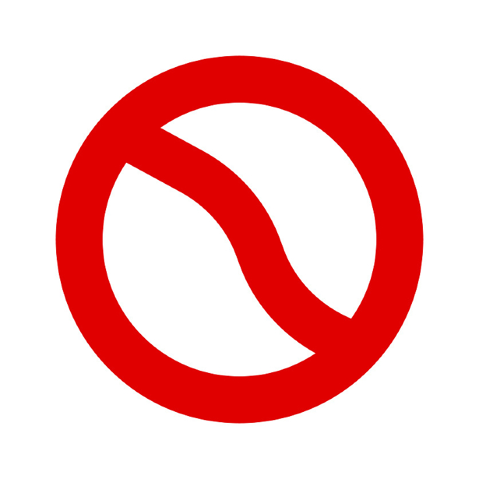 Modern prohibition sign