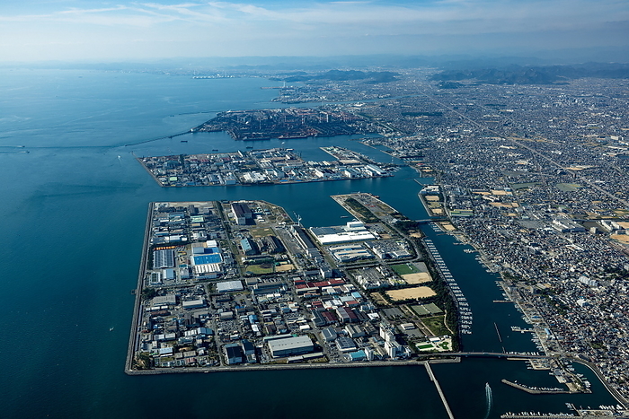 Industrial area from Akashi area to Himeji (Harima coastal industrial area, Hanshin industrial area)