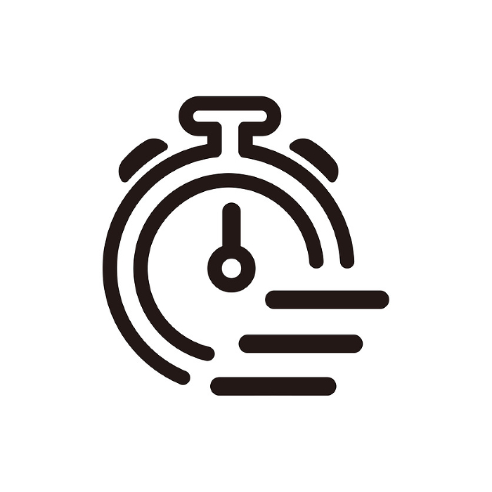 Stopwatch timer (speed, fast, hurry) vector icon illustration