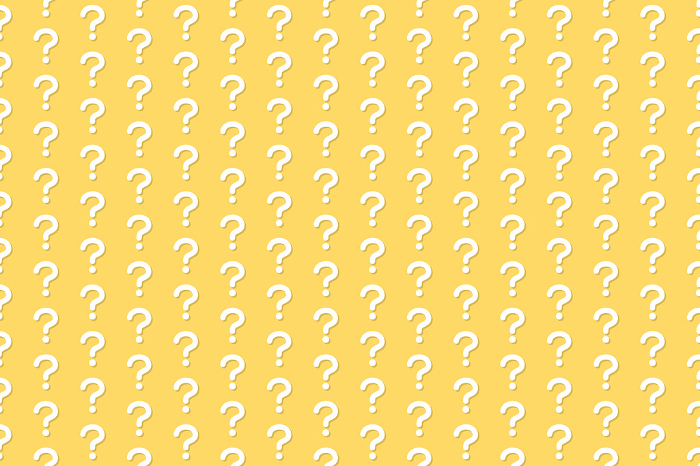 Question mark pattern background