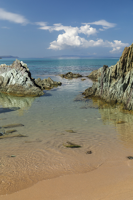 Sardinia, Italy Rocks on the beach of Masua Nebida, Iglesiente, Province Sud Sardegna, Sardinia, Italy, by Markus Lange