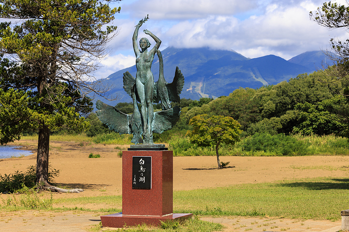 Swan Lake Statue Inawashiro Town, Fukushima Prefecture