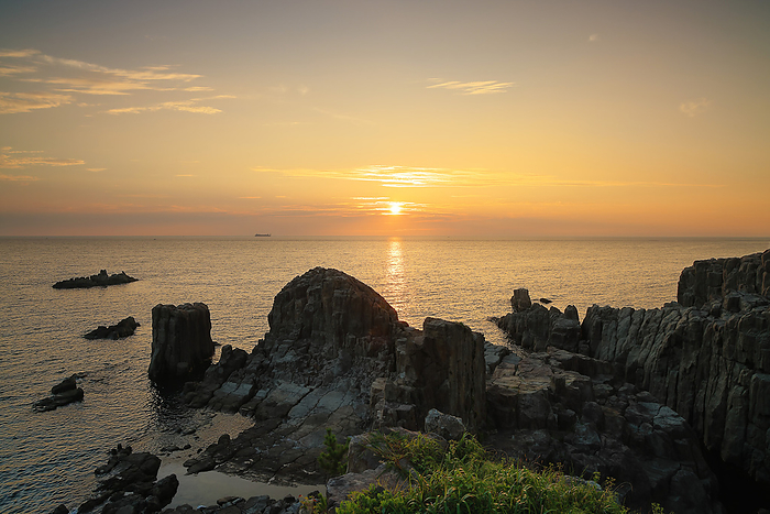 Tojinbo Sunset, Fukui Prefecture