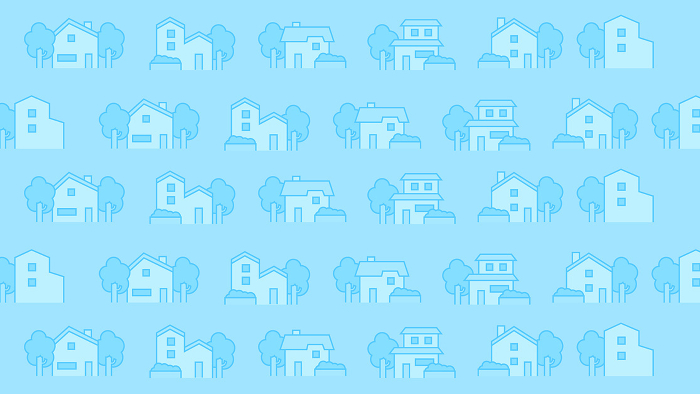 Clip art background of a lot of houses, residential buildings