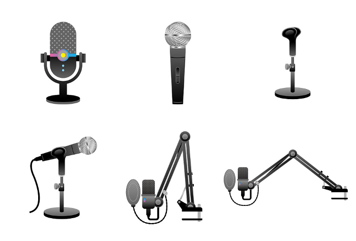 Simple illustration_Same set of appliances_Microphone