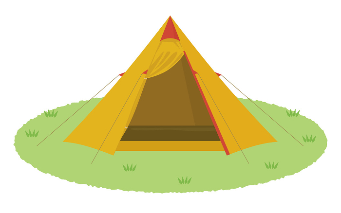 Clip art of camping tent