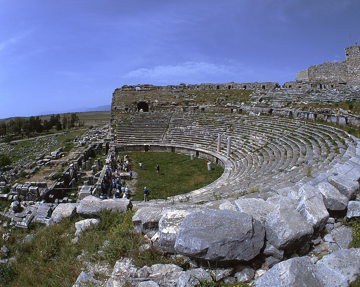 Miletus, Turkey, 2019. Creator: Ethel Davies. The remains of the ancient theatre at Miletus, built by the Greeks in Asia Minor on the coast, present day Anatolia, Turkey, 2019. Creator: Ethel Davies.