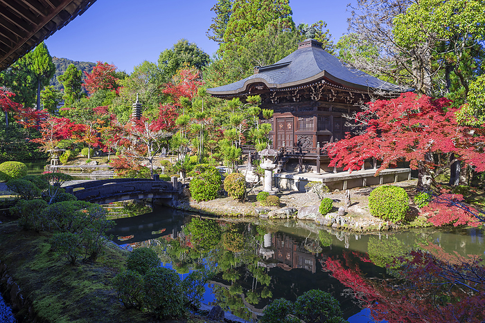 Seiryouji Temple Kyoto Sagano Site associated with the Tale of Genji  Tale of Genji  Benten Hall