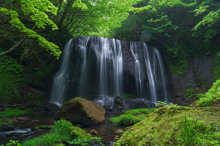Fukushima Urabandai Tatsuzawa Fudo Waterfall June Tohoku Tourist Attractions