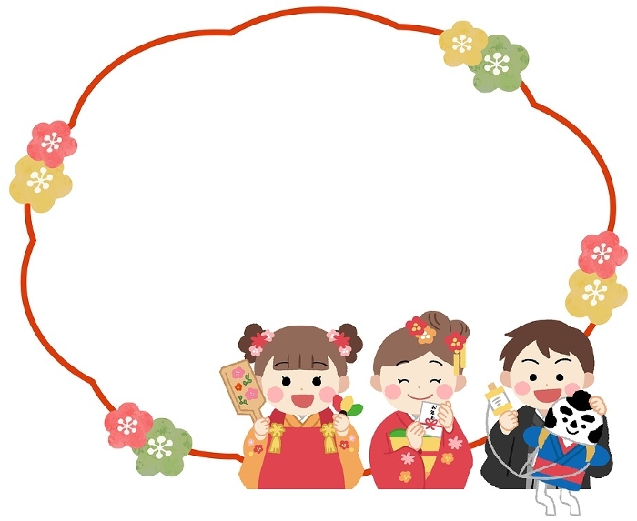 clip art of child in kimono at new year's day-illpop.com