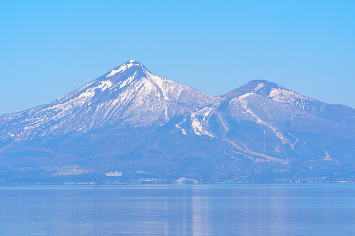 Lake Inawashiro and Mt.