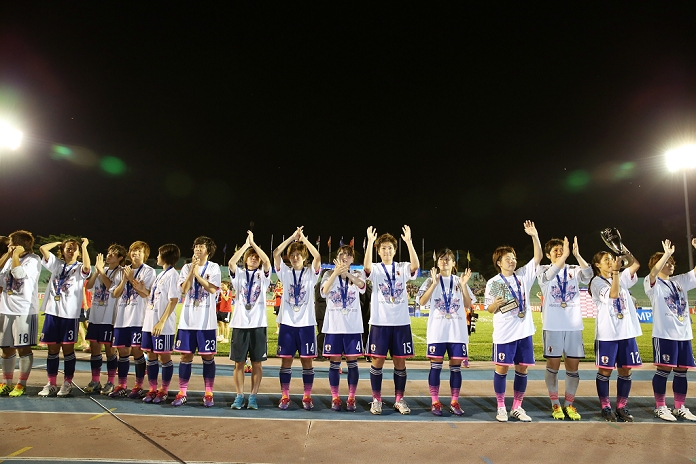 2014 AFC Women s Asian Cup Nadeshiko Japan wins first place Japan team group  JPN , MAY 25, 2014   Football   Soccer : Players of Japan celebrate their winning after the AFC Women s Asian Cup final match between Japan 1 0 Australia at Thong Nhat Stadium in Ho Chi Minh City, Vietnam.  Photo by Takahisa Hirano AFLO 