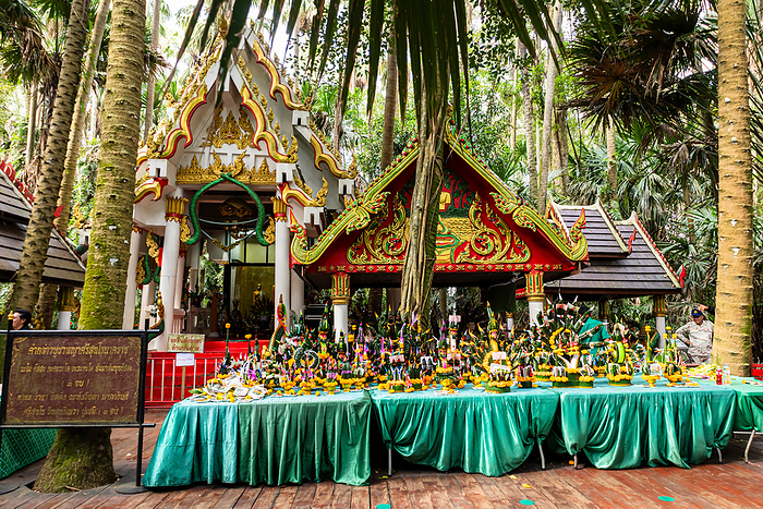 Wat Kamchanoth Central Chapel Naga Legend Wat Kamchanoth Naga Legendary Temple Floating Island in the Lake Udon Thani Province Near Udon Thani