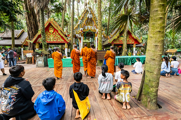 Wat Kamchanoth Central Chapel Naga Legend Wat Kamchanoth Naga Legendary Temple Floating Island in the Lake Udon Thani Province Near Udon Thani