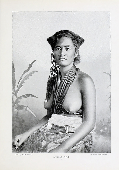 Young woman of Fiji Young woman of Fiji. From  The living races of mankind, Vol 1  by Henry Neville Hutchinson  1901 ., by PHOTOSTOCK ISRAEL SCIENCE PHOTO LIBRARY