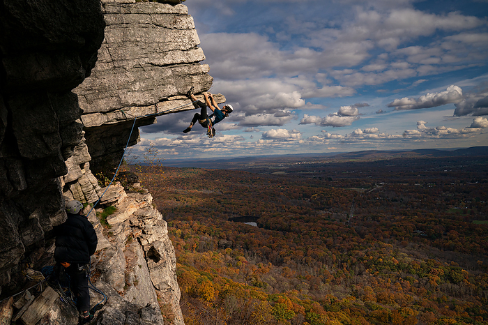 Gunks Rock Climbing - The Dangler, by Cavan Images / Vultaggio Studios