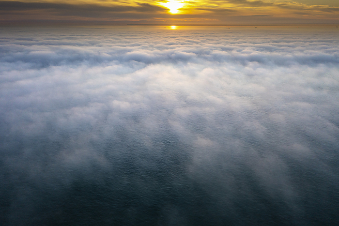 France France, Hauts de France, Pas de Calais. Marine mist. Strait of Dover, by Philippe Turpin   Photononstop