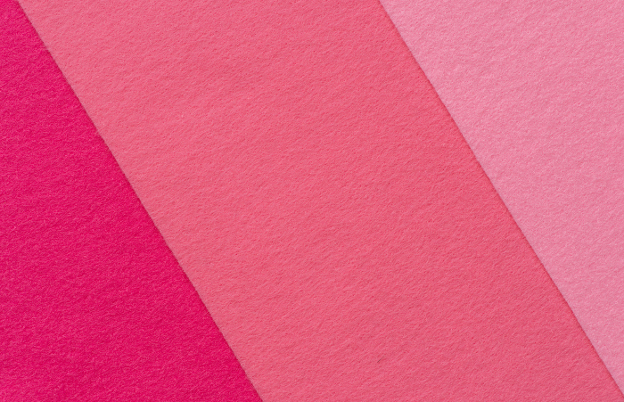 Overlapping pink felt material