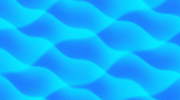 CG background image with light blue wavy lines