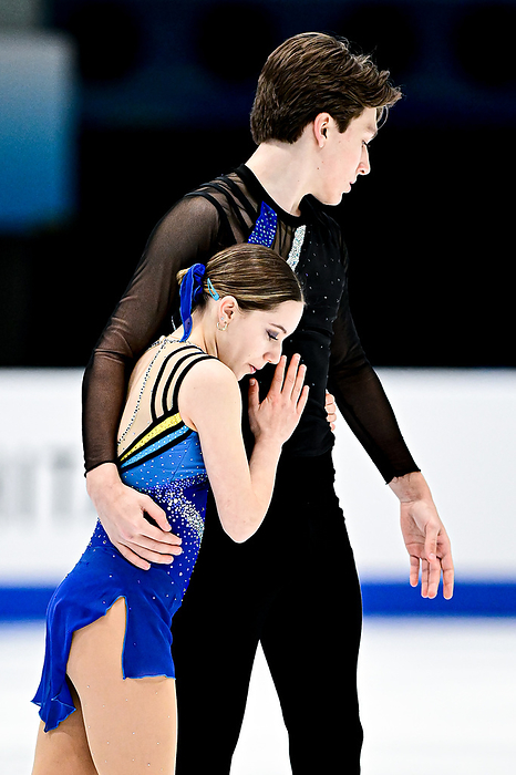 ISU Grand Prix of Figure Skating Final 2023 Martina ARIANO KENT   Charly LALIBERTE LAURENT  CAN , during Junior Pairs Free Skating, at the ISU Grand Prix of Figure Skating Final 2023, at National Indoor Stadium, on December 9, 2023 in Beijing, China.  Photo by Raniero Corbelletti AFLO 
