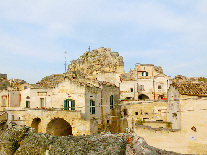 Sassi, a cave dwelling in Matera, southern Italy
