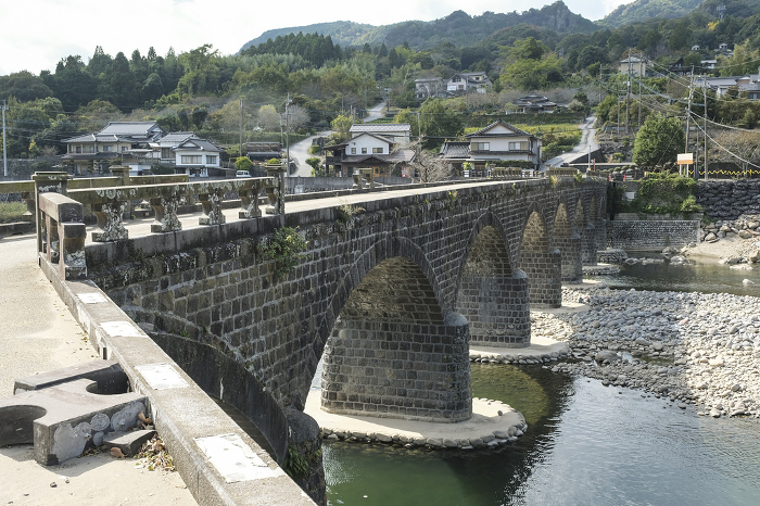 Stone Yabakei Bridge, designated as an important cultural asset