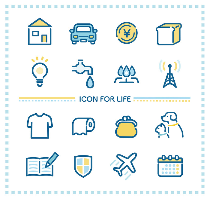Multiple icons for cost of living