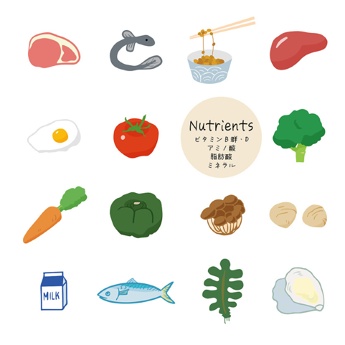 easy and simple hand-drawn food illustration icon set