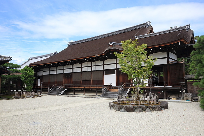 View of the Imperial Hall from the south garden of Ninna-ji Temple, Kyoto Prefecture