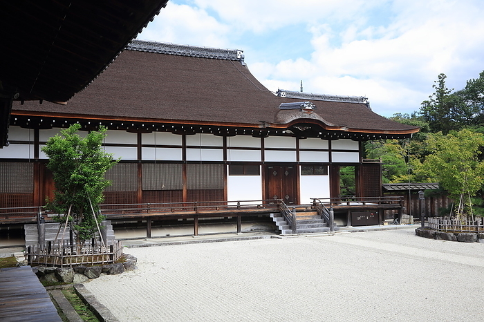 View of the Imperial Hall from the south garden of Ninna-ji Temple, Kyoto Prefecture