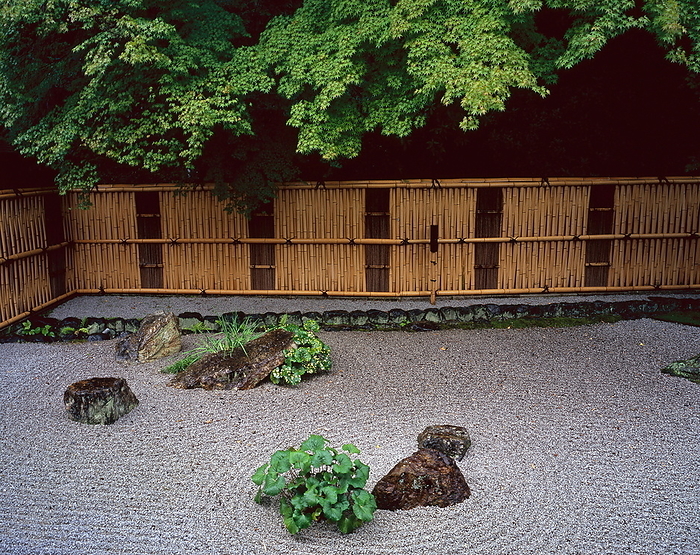 Nanzenji Bamboo Fence and Stone Garden Kyoto Pref.