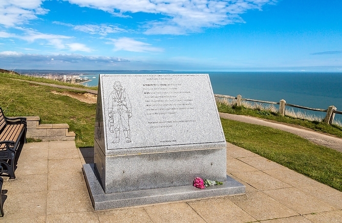 RAF Bomber Command Memorial, erected in 2012 to commemorate the 110000 World War II aircrew of Bomber Command of whom 55573 lost their lives, Beachy Head, near Eastbourne, East Sussex, England, United Kingdom, Europe RAF Bomber Command Memorial, erected in 2012 to commemorate the 110000 World War II aircrew of Bomber Command of whom 55573 lost their lives, Beachy Head, near Eastbourne, East Sussex, England, United Kingdom, Europe, by Barry Davis