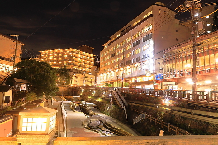 Night View of Arima Onsen Street Kobe City, Hyogo Pref.